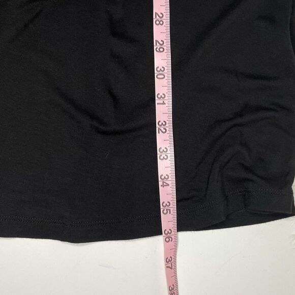 Black Jersey Knit Cross Back Dress Size Small - Picture 9 of 11